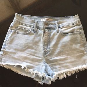 Abercrombie & Fitch high waisted denim shorts